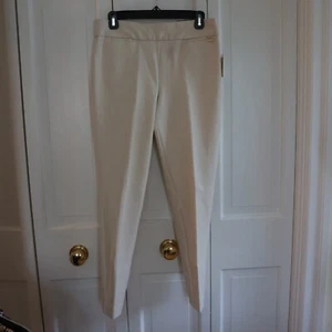 Anne Klein Stretch Beige Pants – Medium – NWT - $89 - Picture 1 of 6