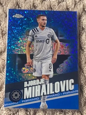 Djordje Mihailovic 2022 Topps Chrome MLS Blue Wave Refractor /199 - Image 1 of 3