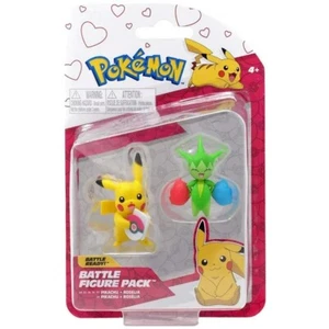 New 2022 POKEMON Battle Figure Pack Pikachu & Roselia Battle Ready - Picture 1 of 3