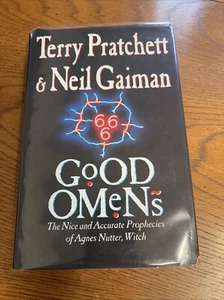 GOOD OMENS 1st Edition 1st Print Signed Pratchett/ Gaiman 1990 Victor Gollanz HB - Picture 1 of 20