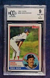 1983 Topps Baseball #498 Wade Boggs Red Sox BCCG 9 NM or Better - Bild 1 von 1