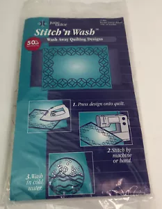 June Tailor Stitch ‘n Wash- Wash Away Quilt Design 170” Of Border - Picture 1 of 3