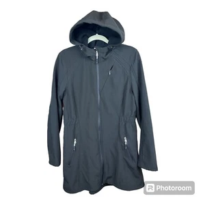 Damen Magellan Outdoor Jacke mit Kapuze groß schwarz Taschen Kordelzug Wandern - Bild 1 von 7