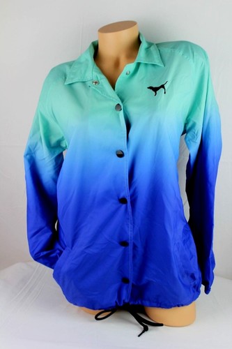 UNDERCOVER GIACCA COACHES VICTORIA'S SECRET ROSA VESTIBILITÀ RILASSATA CHIUSURA FRONTALE A SCATTO NUOVA JA31