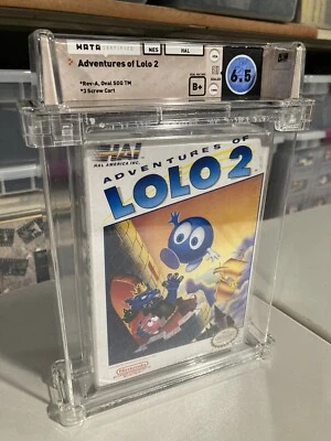 Adventures of Lolo 2 Nintendo NES New Sealed Graded Game WATA 6.5 B+ not CGC VGA - Image 1 of 4