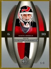 2003-04 SP Game Used Premium Patches #PPMB Martin Brodeur PATCH 5/6 NOT MINT SEE
