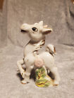 VINTAGE Japanese Horse / Pony Porcelain Figurine Gold Accents 4.5" Tall.