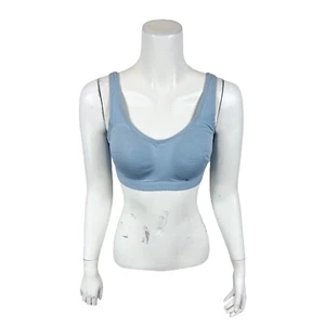 Cuddl Duds Women's Cotton Core Easy Support Wirefree Bra Cloud Blue 1X Plus Size - Picture 1 of 2