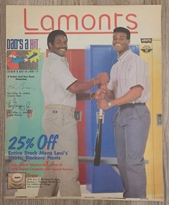 Vintage Ken Griffey Jr & Sr Lamonts Catalog Magazine MLB Mariners Reds LEGEND - Picture 1 of 2