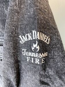 Jack Daniels Tennessee Fire Fleece gefütterte Denimjacke schwarz groß 
