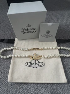 Vivienne Westwood -Golden Perlenkette - Bild 1 von 7