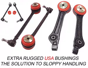 8PC Front Lower Rear Control Arm Set Sway Bar Link Bushings 300 Charger Magnum - Picture 1 of 3