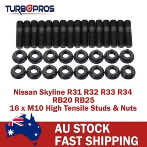 High Tensile Exhaust Manifold&Turbo Stud Kit For Nissan Skyline R31 RB20DET 2.0L - Picture 1 of 5