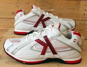Kelme Classic Dawner Low Leather Trainers UK9/US10/EU44 46452 White/Red/Black - Picture 1 of 12