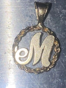 14k Gold Letter M - Picture 1 of 4