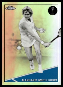 2021 Topps Chrome Tennis Base Refractor #80 MARGARET SMITH Court .
