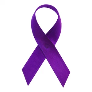 Purple Domestic Violence Awareness Ribbons - 250 Ribbons with Safety Pins - Picture 1 of 1