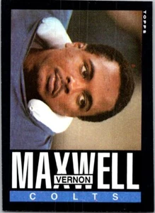 1985 Topps #264 Vernon Maxwell football card 6W - Picture 1 of 2