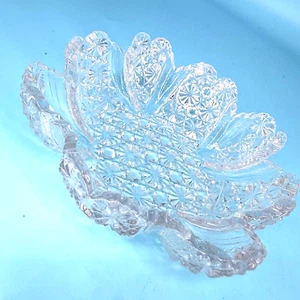 ABP American Brilliant Cut Glass Relish Candy Sauce Bowl Trinket Dish 5" Floral - Picture 1 of 6