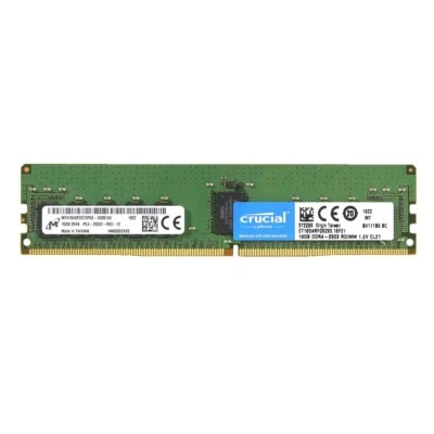 New Crucial 16GB DDR4 2933MHz PC4-23400 ECC Registered  Memory Ram CT16G4RFD8293 - Image 1 of 3