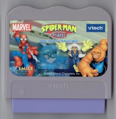 Vtech V.smile Spiderman And Friends Doc Ock's Challenge Game Cart Educational - Image 1 of 2