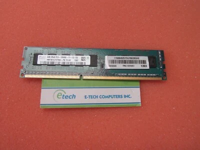 03T8261- Lenovo 4GB 2Rx8 PC3-12800E CL11 DDR3 1600 MHz ECC UDIMM, OPTION 0B47377 - Image 1 of 2