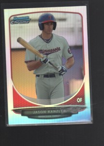 JASON KANZLER 2013 BOWMAN CHROME DRAFT PROSPECTS REFRACTOR CARD #BDPP100