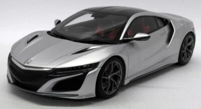 Kyosho 1/18 Scale Resin - KSR18023S Honda NSX Silver - Image 1 of 4