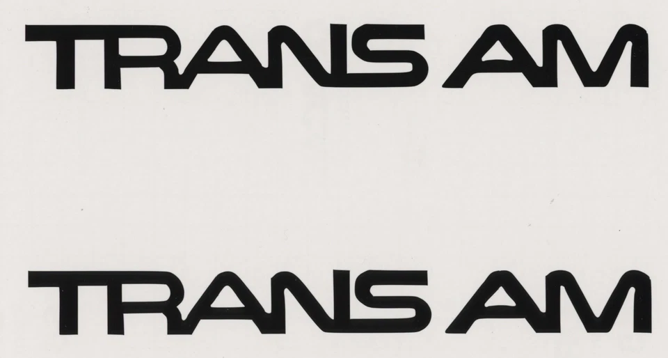 2 New  TRANS AM - Pontiac 8" Black Decals Stickers  Window   Car  Show Decal Foto 1 de 1