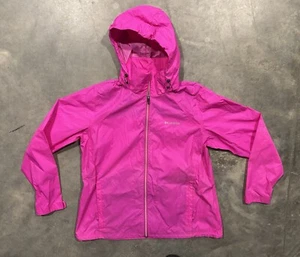 Giacca a vento Columbia Omni-Shield donna 1X full zip con cappuccio rosa caldo - Foto 1 di 7