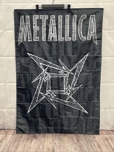 Vintage, 1996, Metallica, Fabric Flag Banner Wall Art, 29”W x 41.5”L, - Picture 1 of 9