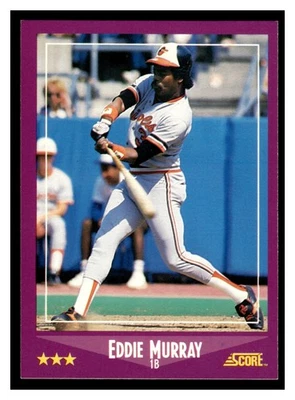 1988 Score Eddie Murray #18 Baltimore Orioles - Image 1 of 2