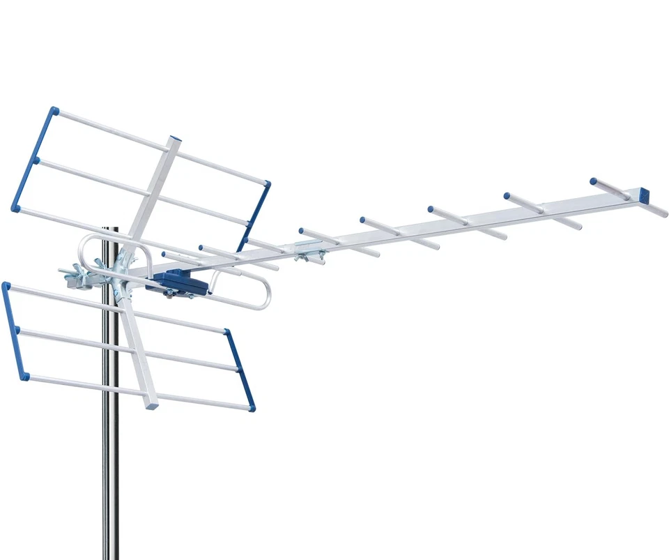 EDISION YAGI 12db Antenna TV Digitale Terrestre UHF 21-48 esterno con filtro ...