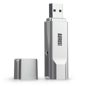 Digital USB HD Freeview PC DVB-T2 Tuner Stick w/ Portable Aerial August DVB-T210 - Picture 1 of 8