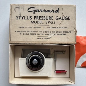 GARRARD STYLUS PRESSURE GAUGE Model SPG3 For Record Players - Picture 1 of 9