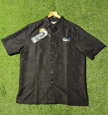 Hook & Tackle Men’s Black The Booze Brothers Button Up Shirt Sz Large *NEW* - Image 1 of 4