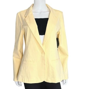 Liverpool Los Angeles gelber Einknopf Blazer Jacke Workwear Damen Größe L - Bild 1 von 9