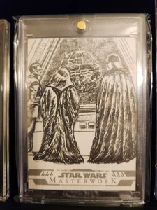 Topps Star Wars Masterwork Darth Vader Death Star More Sketch Card By Ryan Olsen - Picture 1 of 2
