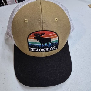 Arcadian Hat Cap Yellowstone Moose Mesh Snapback Adjustable *Staining - Picture 1 of 4