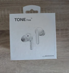 LG HBS-FN5W TONE Free Wireless  Stereo Earbuds White. USED ONCE! SEE ALL PICS - Picture 1 of 6