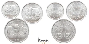 Vietnam, República Kotchinchina, 3 monedas de 10, 20 y 50 Su 1953, KM 1, 2, 3 - Imagen 1 de 1