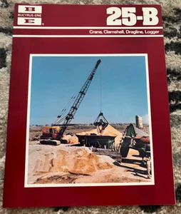 Bucyrus Erie 25-B Crane Clamshell Dragline Logger Prospekt FCCA25 - Bild 1 von 1