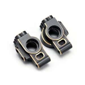 Yokomo YD-2 Serie Messing Hinterradnabenträger 2 Stück schwarz gold für 1:10 RC Drift Car - Bild 1 von 5