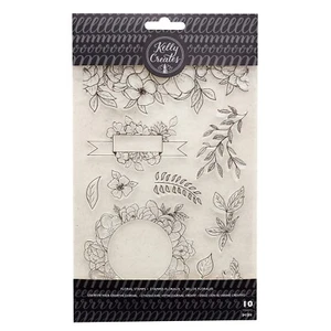 Kelly Creates Acrylic Traceable Stamps-Florals - 3 Pack - Picture 1 of 1