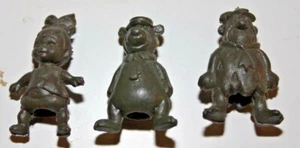 3 VINTAGE HANNA-BARBERA FRED KIESELSTEINE FEUERSTEINE & YOGI BÄR BLEISTIFTAUFLEGER - Bild 1 von 5