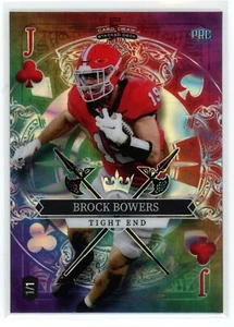 Brock Bowers 2023 Wild Card 5 Card Draw 1/1 Rainbow Rookie SD-BB Georgia Raiders - Picture 1 of 2