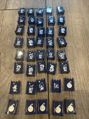 40 New Stratego Board Game Pieces Only Blue Replacement Parts Bomb Flag - Image 1 of 4