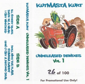 #3 /100 KutMasta Kurt 1993 Unreleased Remixes Cassette Tape LTD EDN Brand NEW! - Picture 1 of 4