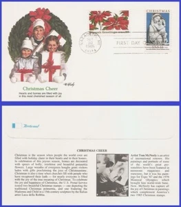USA5 #2166 U/A FLEETWOOD FDC Combo2 Christmas Poinsettia Plants - Bild 1 von 1