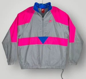 Vintage Nike 1/4 Zip Pullover Retro Windbreaker Jacket Women's Size Medium - Picture 1 of 24